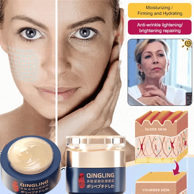 CREMA FACIAL COMPLETA REAFIRMANTE CON POLIPÉPTIDOS: CAMBIA PARA UNA PIEL HERMOSA EN 2 SEMANAS