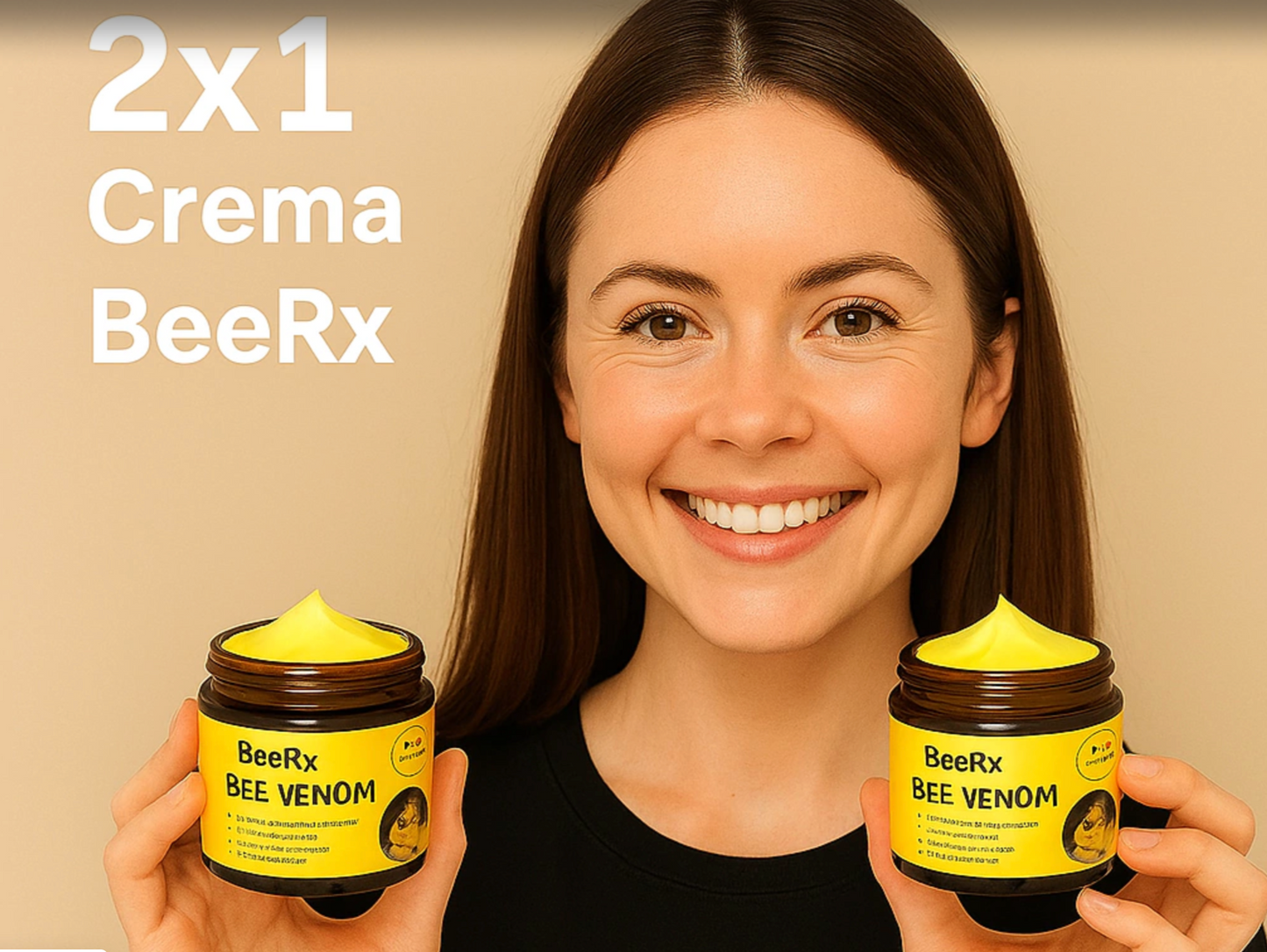 2x1 CREMA BeeRx + Envío Gratis: Piel Firme en 1 Mes