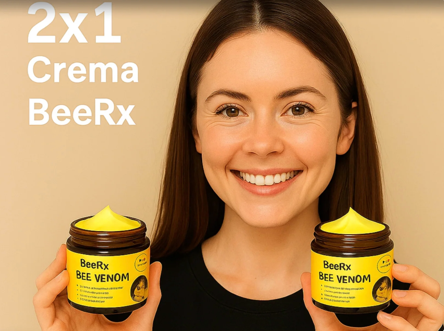 2x1 CREMA BeeRx + Envío Gratis: Piel Firme en 1 Mes