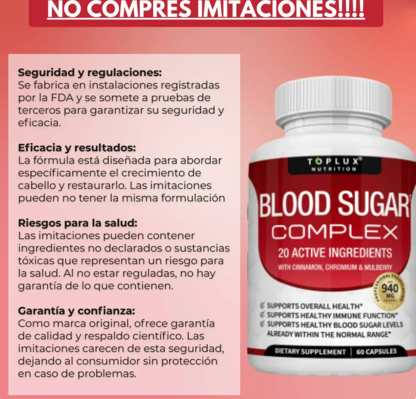 BloodSugar™ Complex l Estabiliza el azúcar en sangre OFERTA 2X1 ✅
