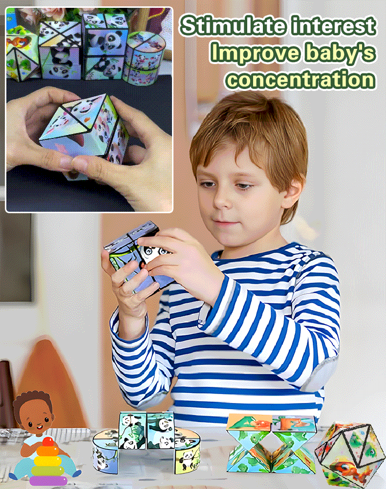 OFERTA 3X1 🎅🏻 🤩Cubo de Rubik con deformación geométrica, rompecabezas 3D, bloques de construcción