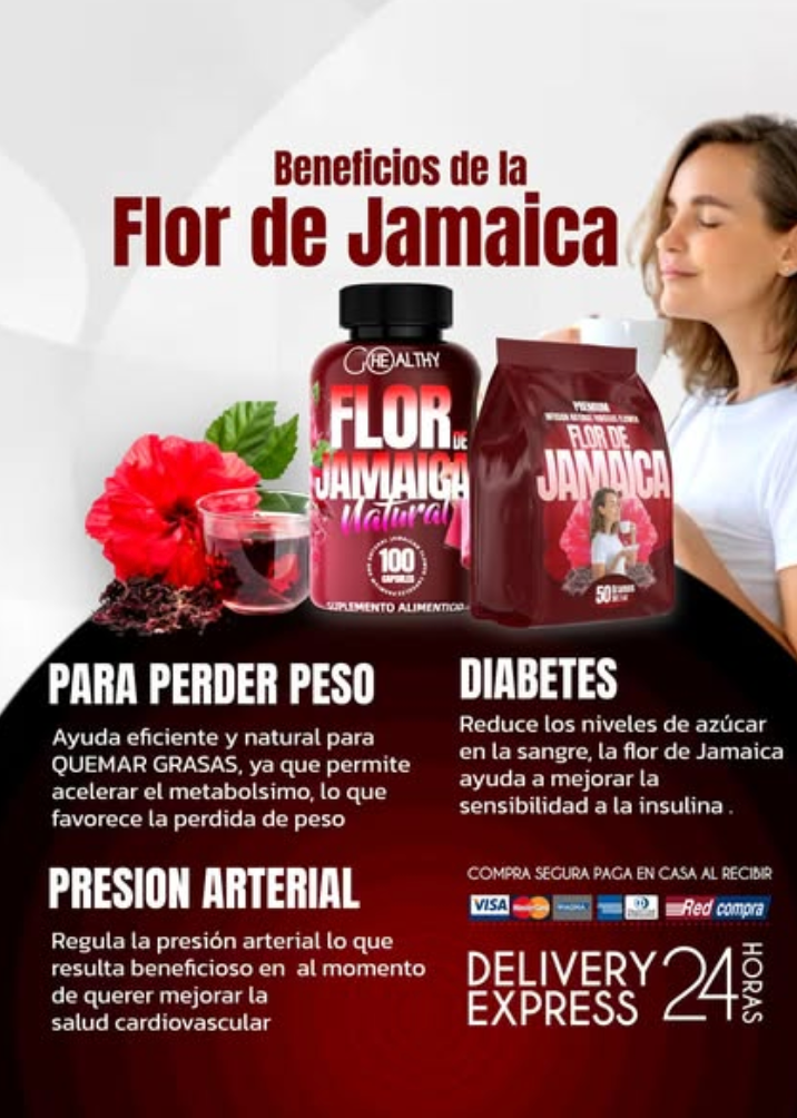 Capsulas de Flor de jamaica/ Elimina toxinas acomuladas en tu cuerpo 👩🏼‍⚕️ ✅