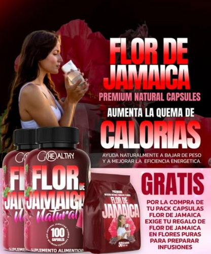 Capsulas de Flor de jamaica/ Elimina toxinas acomuladas en tu cuerpo 👩🏼‍⚕️ ✅