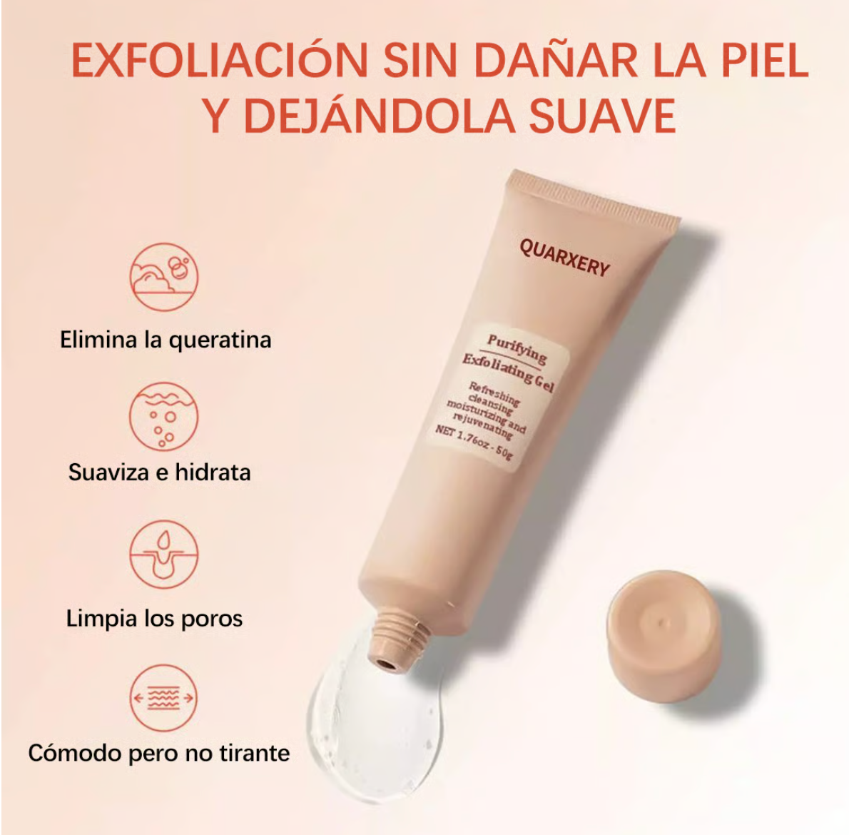 ⚡Venta flash 2x1 ⚡QUARXERY Exfoliante En Gel Suave