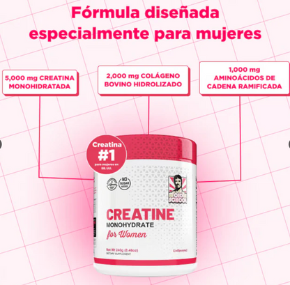 Monohidrato de creatina para mujeres