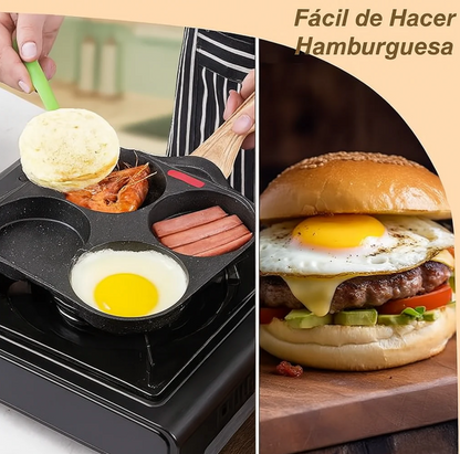 Sartén antiadherente de aleación de aluminio.