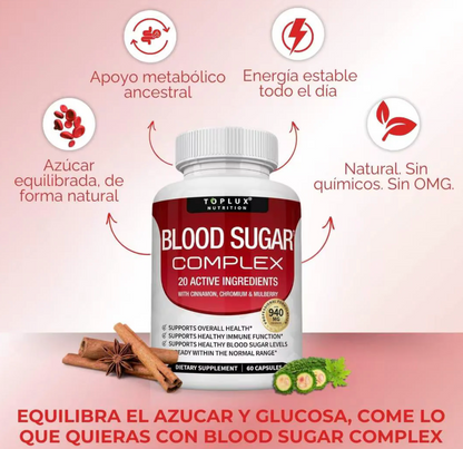 BloodSugar™ Complex l Estabiliza el azúcar en sangre OFERTA 2X1 ✅