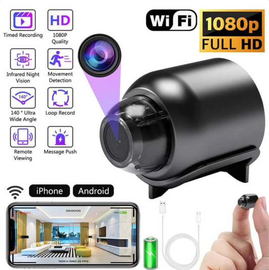 Mini Cámara de Seguridad Full HD 4K UltraVision